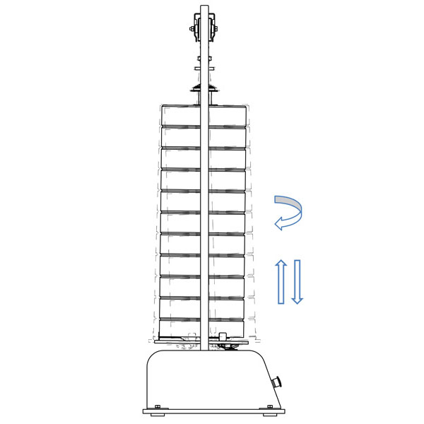 Electromechanical Sieve Shaker high efficiency, double-effect sieving motion