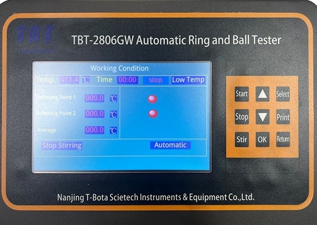 TBT Automatic Ring and Ball Tester